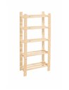 Core Products 5 shelf narrow slatted storage unit - natural wood, PSU5