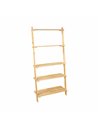 Core Products ladder design shelf unit with slatted shelves - natural wood, SSL5