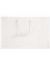 Core Products single rope shelf - white effect foil, TH440WH