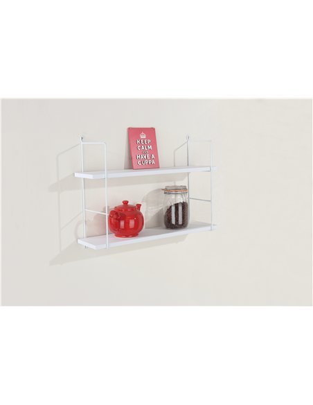 Core Products triple wall shelf kit with wire uprights & white shelf , TM600-2WH - pic 115967 | FastDaddyshop