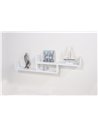 Core Products floating two tier wall shelf - matt white , TW120WH