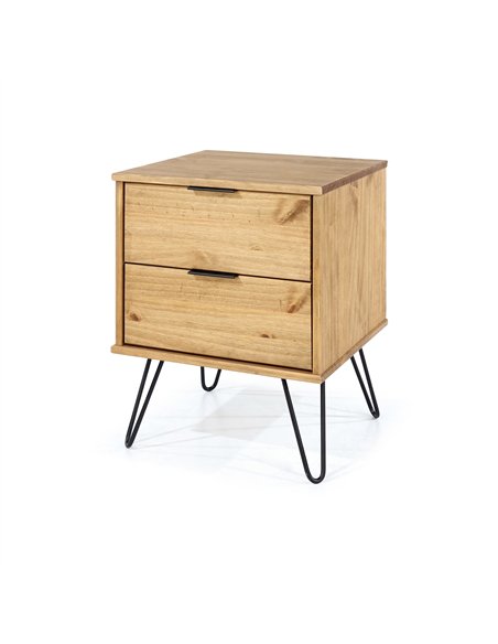Core Products Augusta Pine 2 drawer bedside cabinet, AG510 - pic 116045 | FastDaddyshop
