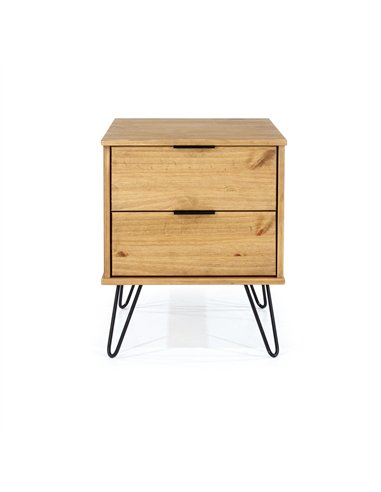 Core Products Augusta Pine 2 drawer bedside cabinet, AG510