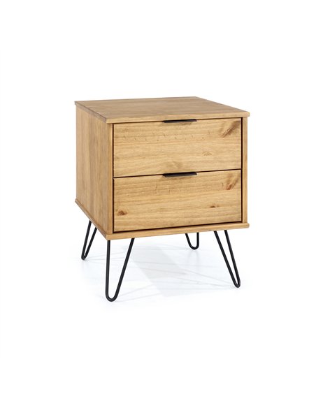 Core Products Augusta Pine 2 drawer bedside cabinet, AG510 - pic 116047 | FastDaddyshop