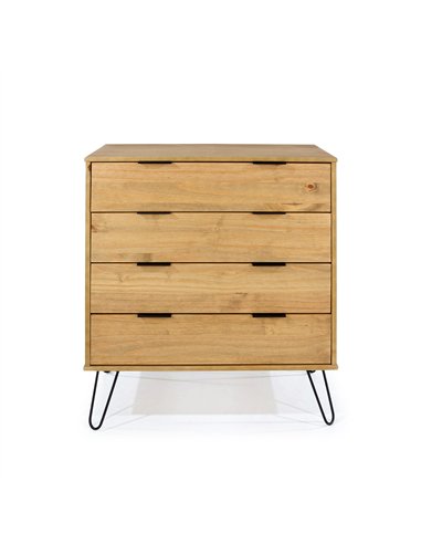 Core Products Augusta Pine 4 drawer chest of drawers, AG514