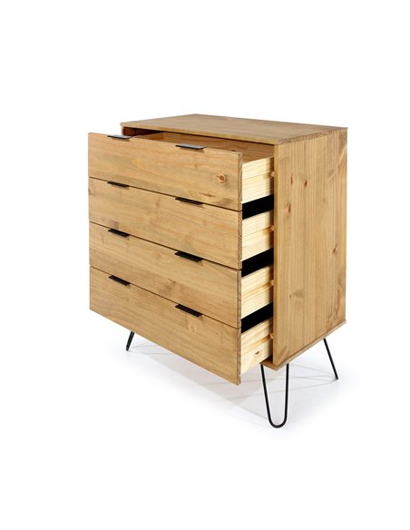 Core Products Augusta Pine 4 drawer chest of drawers, AG514 - pic 116055 | FastDaddyshop