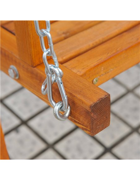 Outsunny 3-Seater Wooden Garden Swing Chair Seat Bench, Green - pic 11606 | FastDaddyshop