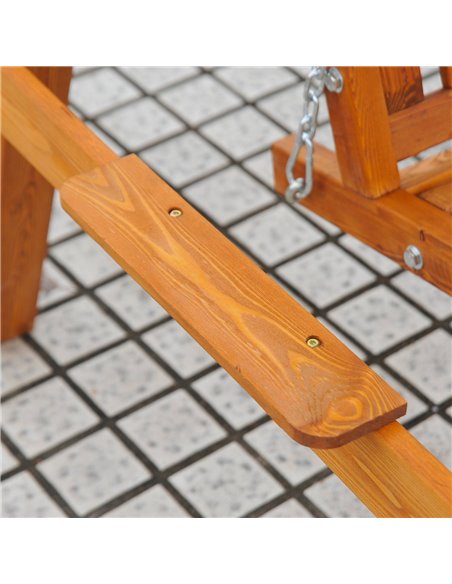 Outsunny 3-Seater Wooden Garden Swing Chair Seat Bench, Green - pic 11607 | FastDaddyshop