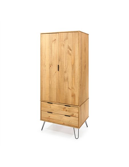Core Products Augusta Pine 2 door, 2 drawer wardrobe, AG582 - pic 116070 | FastDaddyshop