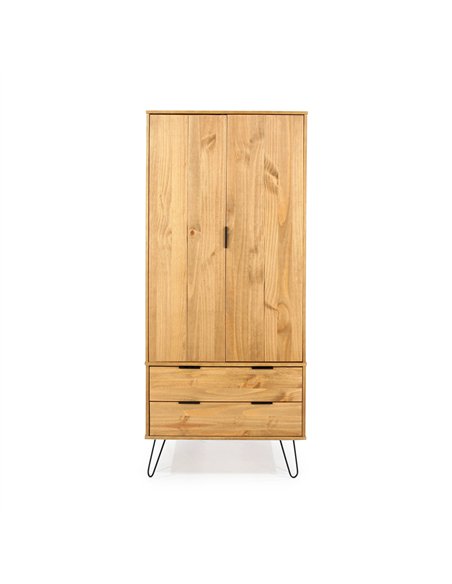 Core Products Augusta Pine 2 door, 2 drawer wardrobe, AG582 - pic 116071 | FastDaddyshop