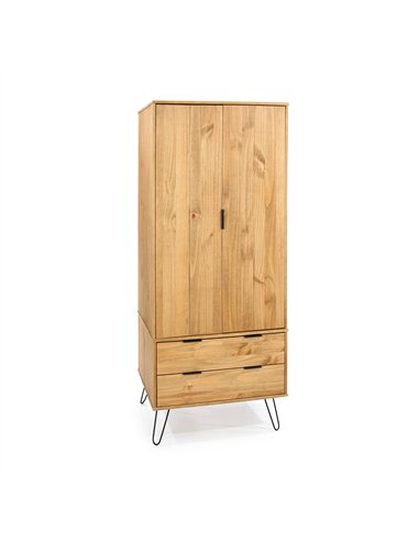 Core Products Augusta Pine 2 door, 2 drawer wardrobe, AG582