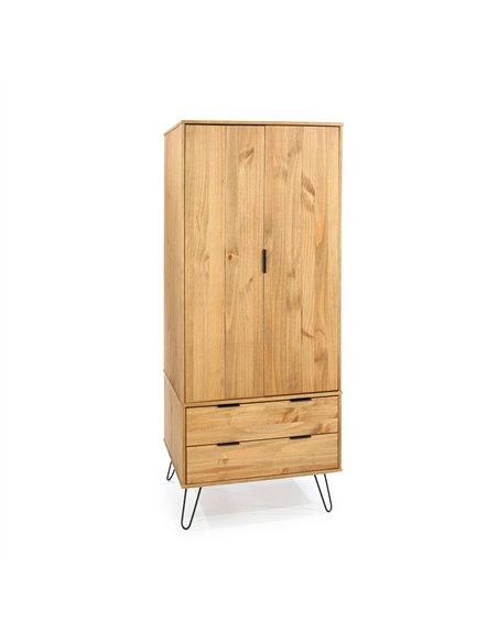 Core Products Augusta Pine 2 door, 2 drawer wardrobe, AG582 - pic 116072 | FastDaddyshop