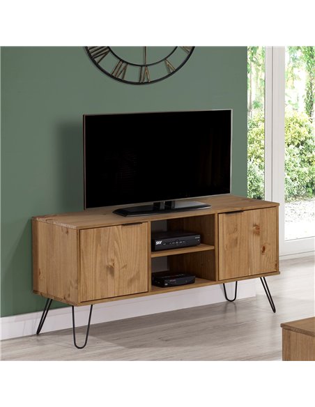 Core Products Augusta Pine 2 door flat screen TV unit, AG912 - pic 116094 | FastDaddyshop