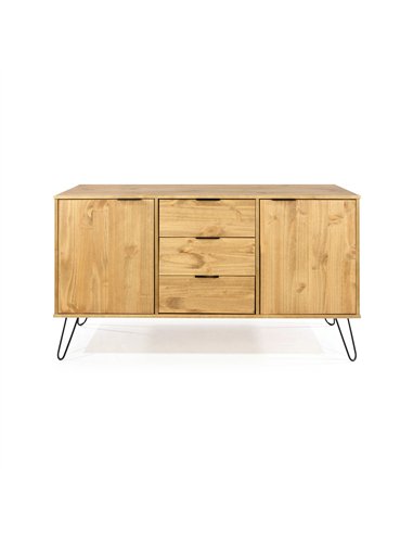 Core Products Augusta Pine medium sideboard with 2 doors, 3 drawers, AG916
