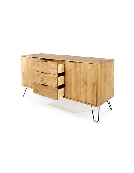 Core Products Augusta Pine medium sideboard with 2 doors, 3 drawers, AG916 - pic 116102 | FastDaddyshop