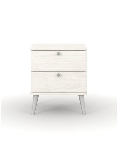 Core Products Augusta Curve 2 drawer bedside cabinet, AGC310