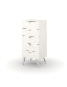 Core Products Augusta Curve 5 drawer narrow chest, AGC317