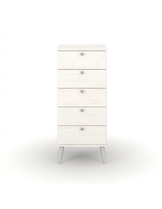 Core Products Augusta Curve 5 drawer narrow chest, AGC317 2