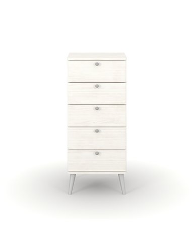 Core Products Augusta Curve 5 drawer narrow chest, AGC317