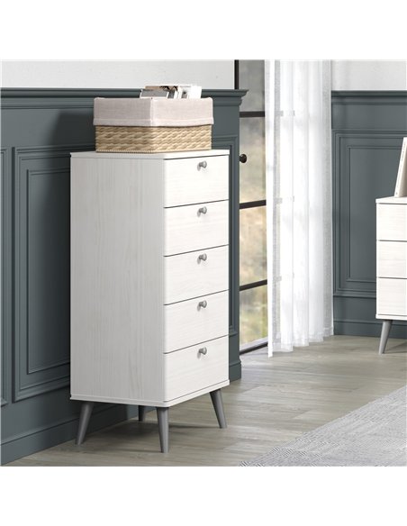 Core Products Augusta Curve 5 drawer narrow chest, AGC317 - pic 116114 | FastDaddyshop