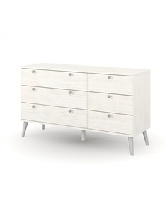 Core Products Augusta Curve 3+3 drawer wide chest, AGC333