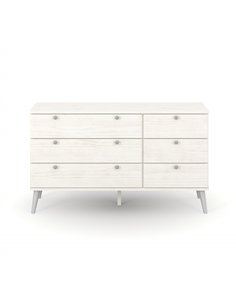 Core Products Augusta Curve 3+3 drawer wide chest, AGC333 2