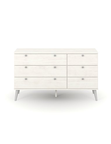 Core Products Augusta Curve 3+3 drawer wide chest, AGC333
