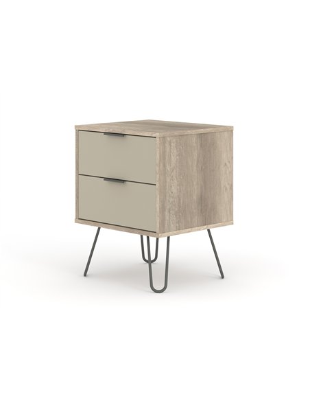 Core Products Augusta Driftwood 2 drawer bedside cabinet, AGD510 - pic 116122 | FastDaddyshop