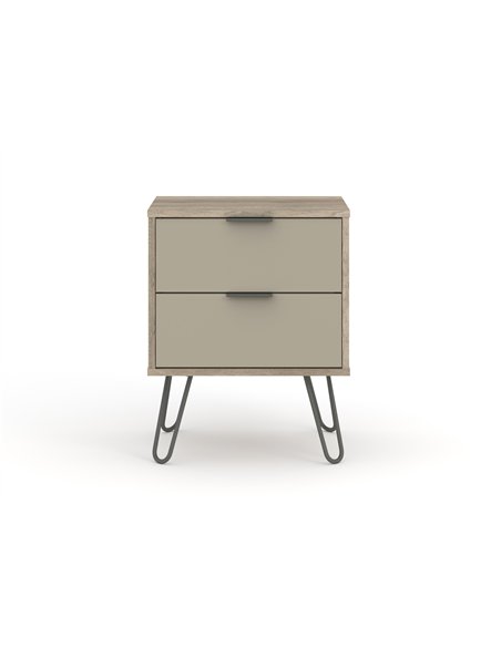 Core Products Augusta Driftwood 2 drawer bedside cabinet, AGD510 - pic 116123 | FastDaddyshop