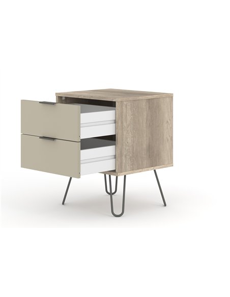 Core Products Augusta Driftwood 2 drawer bedside cabinet, AGD510 - pic 116125 | FastDaddyshop