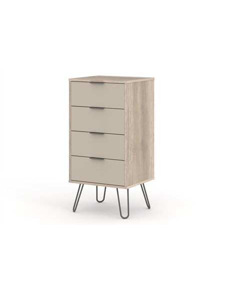 Core Products Augusta Driftwood 4 drawer narrow chest of drawers, AGD517 - pic 116136 | FastDaddyshop