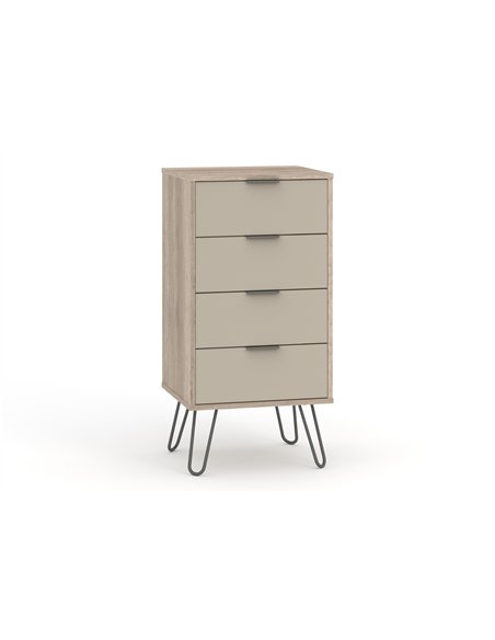 Core Products Augusta Driftwood 4 drawer narrow chest of drawers, AGD517 - pic 116138 | FastDaddyshop