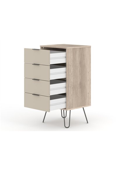 Core Products Augusta Driftwood 4 drawer narrow chest of drawers, AGD517 - pic 116139 | FastDaddyshop