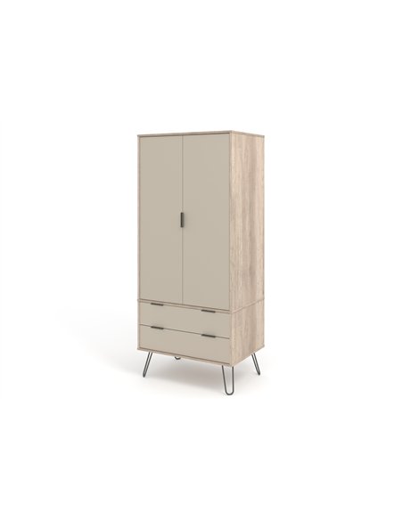 Core Products Augusta Driftwood 2 door, 2 drawer wardrobe, AGD582 - pic 116149 | FastDaddyshop
