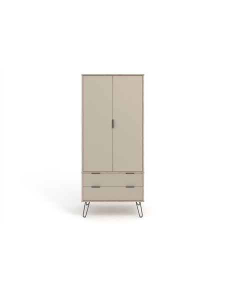 Core Products Augusta Driftwood 2 door, 2 drawer wardrobe, AGD582 - pic 116150 | FastDaddyshop
