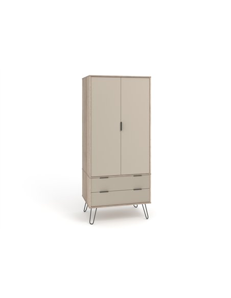 Core Products Augusta Driftwood 2 door, 2 drawer wardrobe, AGD582 - pic 116151 | FastDaddyshop