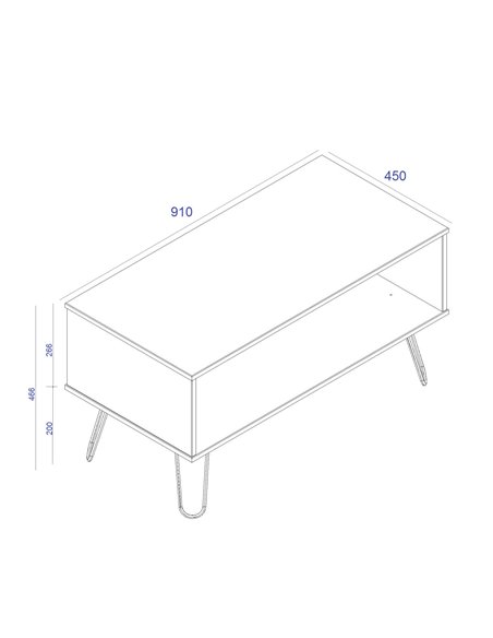 Core Products Augusta Driftwood open coffee table, AGD902 - pic 116162 | FastDaddyshop