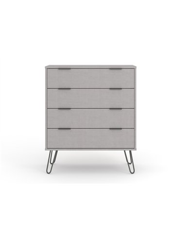 Core Products Augusta Grey 4 drawer chest of drawers, AGG514