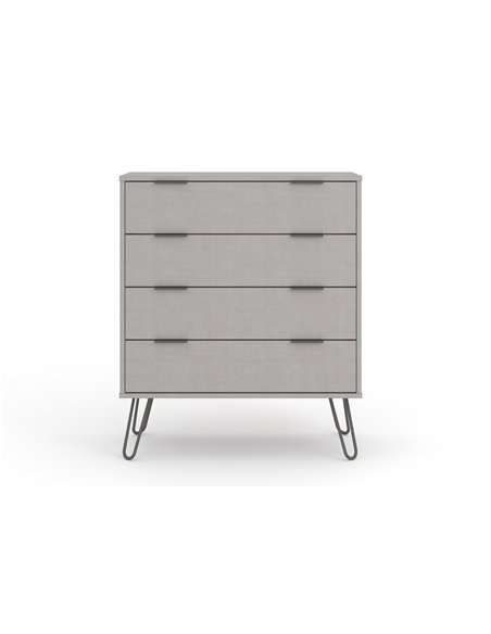 Core Products Augusta Grey 4 drawer chest of drawers, AGG514 - pic 116186 | FastDaddyshop