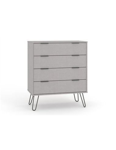 Core Products Augusta Grey 4 drawer chest of drawers, AGG514