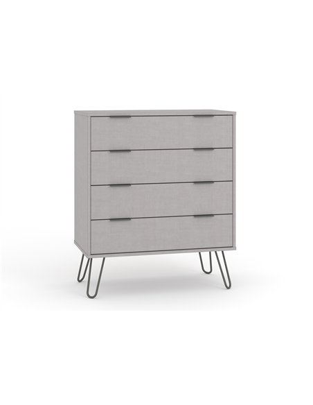 Core Products Augusta Grey 4 drawer chest of drawers, AGG514 - pic 116187 | FastDaddyshop