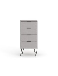 Core Products Augusta Grey 4 drawer narrow chest of drawers, AGG517 2