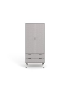 Core Products Augusta Grey 2 door, 2 drawer wardrobe, AGG582 2