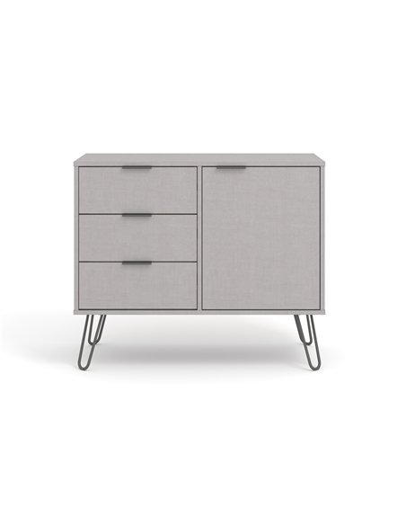 Core Products Augusta Grey small sideboard with 1 doors, 3 drawers, AGG915 - pic 116223 | FastDaddyshop