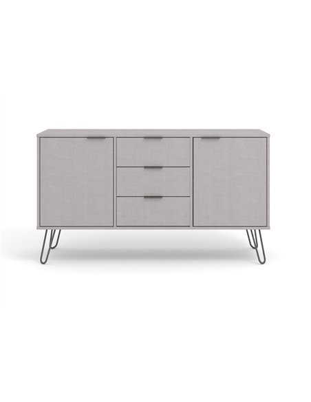 Core Products Augusta Grey medium sideboard with 2 door, 3 drawers, AGG916 - pic 116229 | FastDaddyshop