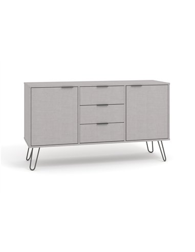 Core Products Augusta Grey medium sideboard with 2 door, 3 drawers, AGG916