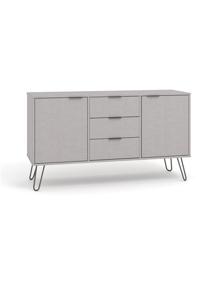 Core Products Augusta Grey medium sideboard with 2 door, 3 drawers, AGG916 - pic 116230 | FastDaddyshop