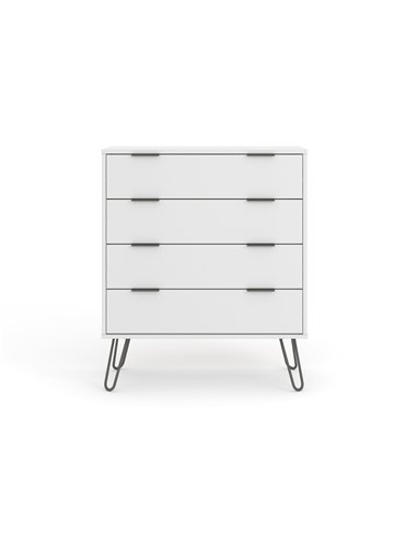Core Products Augusta White 4 drawer chest of drawers, AGW514
