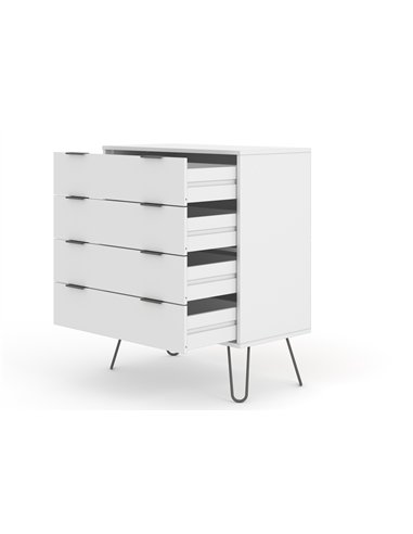 Core Products Augusta White 4 drawer chest of drawers, AGW514