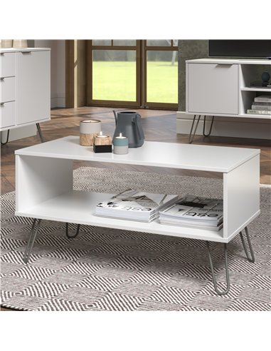 Core Products Augusta White open coffee table, AGW902